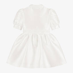 Elie Saab-Girls Cream Silk Sleeve Dress | Childrensalon Outlet
