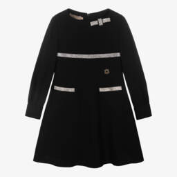 Elie Saab-Girls Elegant Black Diamante Dress | Childrensalon Outlet