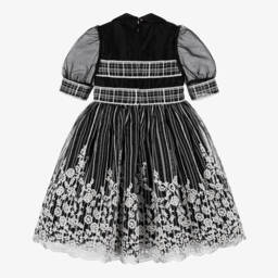 Elie Saab-Элегантное черное платье из органзы для девочек | Childrensalon Outlet