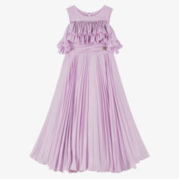 Elie Saab-Girls' Lilac Maxi Sleeveless Gown | Childrensalon Outlet