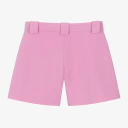 Elie Saab-Girls Pink Diamanté Pleated Shorts | Childrensalon Outlet