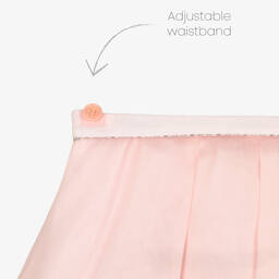 إيلي صعب-تنورة بكُسرات حرير أورغانزا وتول لون زهري | Childrensalon Outlet