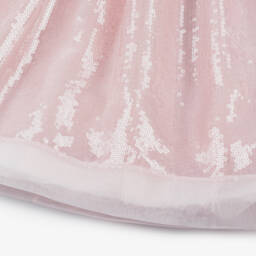 Elie Saab-فستان شيفون فاخر للبنات مع فيونكة براقة | Childrensalon Outlet