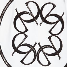 Elie Saab-Girls White Jersey Logo Dress | Childrensalon Outlet