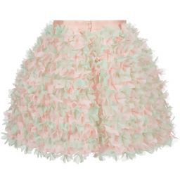 Elie Saab-Pink & Green Floral Skirt | Childrensalon Outlet