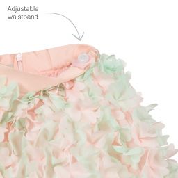Elie Saab-Pink & Green Floral Skirt | Childrensalon Outlet