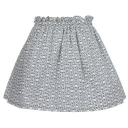 Elie Saab-Teen Blue & White Logo Skirt | Childrensalon Outlet
