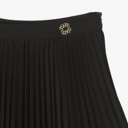 Elie Saab-Teen Girls Black Pleated Skirt | Childrensalon Outlet