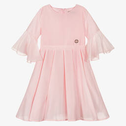 Elie Saab-Teen Girls Pink Cotton & Silk Dress | Childrensalon Outlet