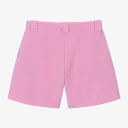 Elie Saab-Teen Girls Pink Diamanté Pleated Shorts | Childrensalon Outlet