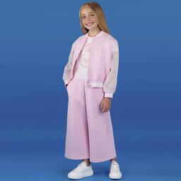 Elie Saab-Teen Girls Pink Milano Jersey Culottes | Childrensalon Outlet