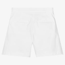 Elie Saab-Teen Girls White Cotton Shorts | Childrensalon Outlet