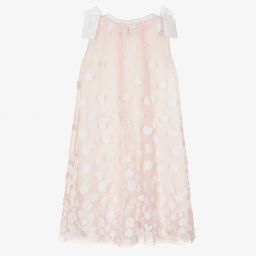 Elie Saab-Teen Pink Floral Tulle Dress | Childrensalon Outlet