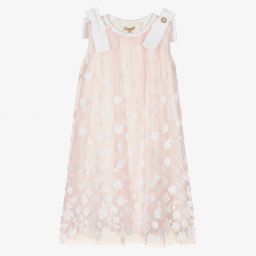Elie Saab-Teen Pink Floral Tulle Dress | Childrensalon Outlet