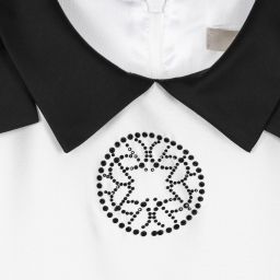 Elie Saab-White & Black Tulle Dress | Childrensalon Outlet
