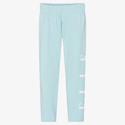 Elle-Girls Blue Cotton Leggings | Childrensalon Outlet
