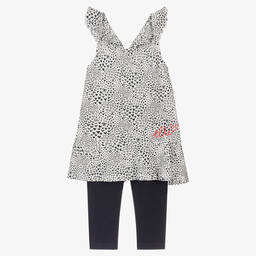 إيل-Girls Blue Dress & Legging Set | Childrensalon Outlet