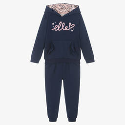 إيل-Girls Blue Logo Tracksuit | Childrensalon Outlet