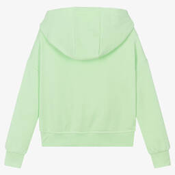 إيل-Girls Green Logo Hoodie | Childrensalon Outlet