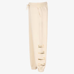 إيل-Girls Ivory Logo Joggers | Childrensalon Outlet