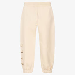 إيل-Girls Ivory Logo Joggers | Childrensalon Outlet
