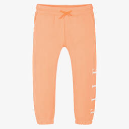 إيل-Girls Orange Cotton Joggers | Childrensalon Outlet