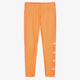 إيل-Girls Orange Cotton Leggings | Childrensalon Outlet
