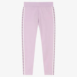 Elle-Girls Purple Cotton Leggings | Childrensalon Outlet