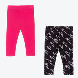 Elle-Pink & Blue Leggings (2 Pack) | Childrensalon Outlet