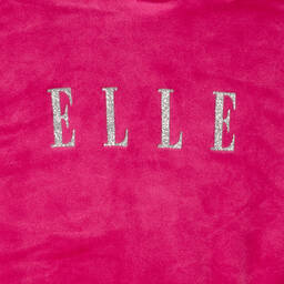 إيل-Pink Velour Hooded Logo Dress | Childrensalon Outlet