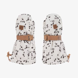 Elodie-Boys Ivory Spotty Cozy Mittens | Childrensalon Outlet