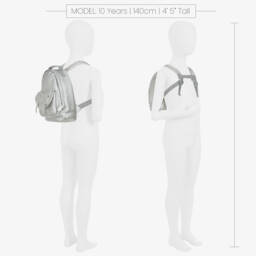 Elodie-Boys Metallic Silver Mini Backpack | Childrensalon Outlet