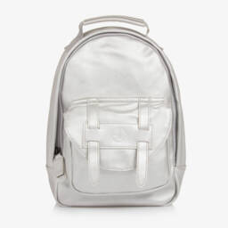 Elodie-Boys Metallic Silver Mini Backpack | Childrensalon Outlet