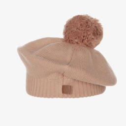 Elodie-Girls Dusky Pink Wool Hat | Childrensalon Outlet