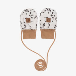 Elodie-Girls Ivory Dalmatian Snuggle Mittens | Childrensalon Outlet