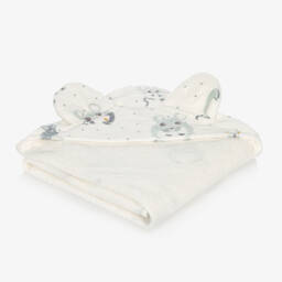 إلودي-منشفة هودي قطن لون عاجي للأطفال (80 سم) | Childrensalon Outlet