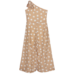 إلسي-جمبسوت شيفون منقط لون بيج وعاجي | Childrensalon Outlet