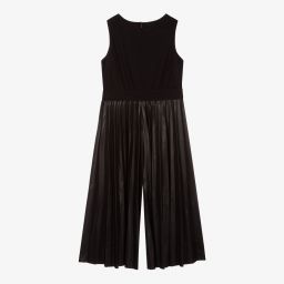 إلسي-جمبسوت جلد صناعي لون أسود للبنات | Childrensalon Outlet