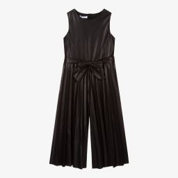 إلسي-جمبسوت جلد صناعي لون أسود للبنات | Childrensalon Outlet