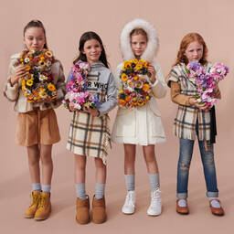 Elsy-Girls Beige Corduroy Shorts | Childrensalon Outlet