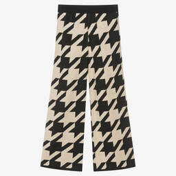 Elsy-Бежево-черные широкие брюки | Childrensalon Outlet