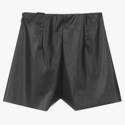 Elsy-Черная юбка-шорты из искусственной кожи | Childrensalon Outlet