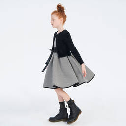 кутюр от Elsy-Черный пушистый кардиган для девочек | Childrensalon Outlet