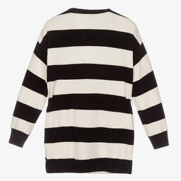 Elsy-Girls Black & Ivory Cardigan | Childrensalon Outlet