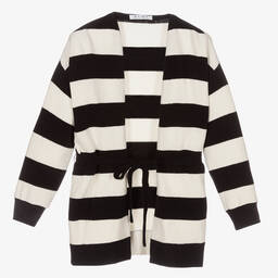 Elsy-Girls Black & Ivory Cardigan | Childrensalon Outlet