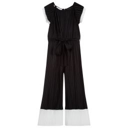 Elsy-جمبسوت بكسراات لون أسود و عاجي للبنات | Childrensalon Outlet