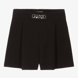 couture by Elsy-Girls Black Silver Chain Shorts | Childrensalon Outlet