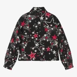 إلسي-بلوزة بطبعة نجوم فيسكوز لون أسود | Childrensalon Outlet