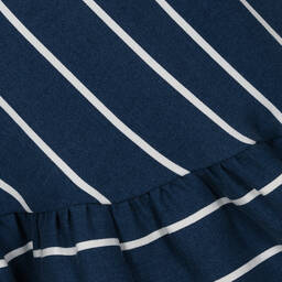 Elsy-Girls Blue Striped Lyocell Dress | Childrensalon Outlet