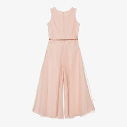 إلسي-جمبسوت بأرجل واسعة كريب وتول لون زهري للبنات | Childrensalon Outlet